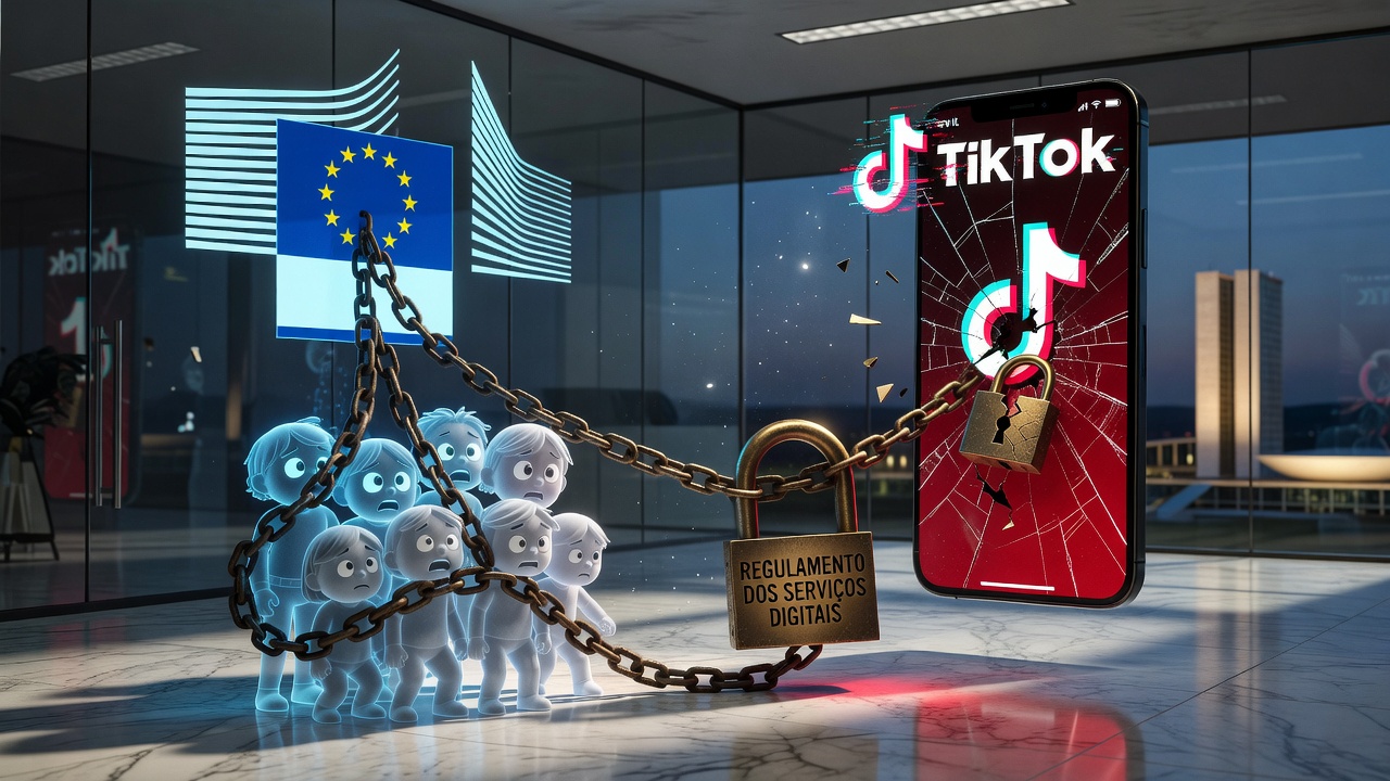 A Comissão Europeia acusou a plataforma chinesa de partilha de pequenos vídeos TikTok de não garantir um nível adequado de privacidade, segurança e proteção nas contas de menores, numa possível violação do Regulamento dos Serviços Digitais.